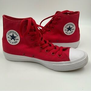 Converse Chuck Taylor All Star Donna Red Canvas Sneakers Women’s Size 9/ Men’s 7